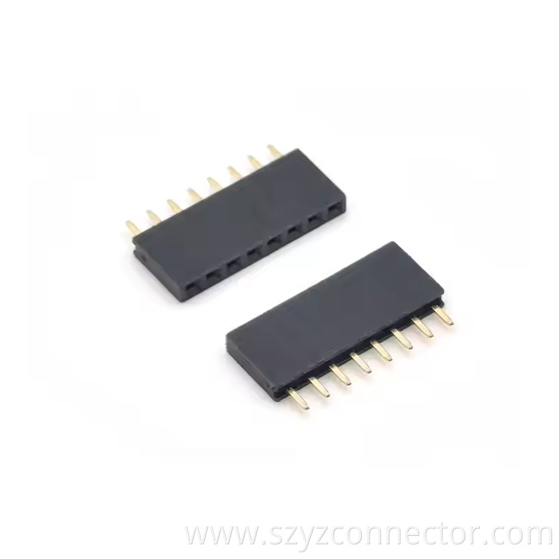 2.54mm Pitch Female Header Single Row Straight H8.5 Y TYPE (5)